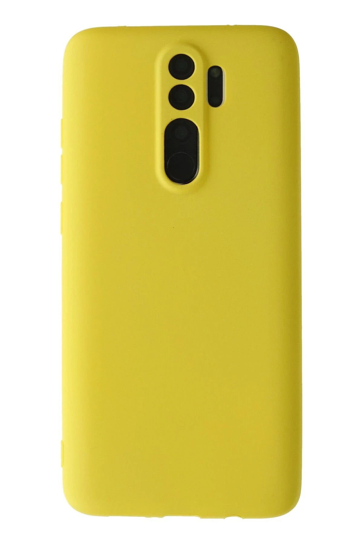 NewFace Xiaomi Redmi Note 8 Pro Kılıf First Silikon - Sarı FERRG
