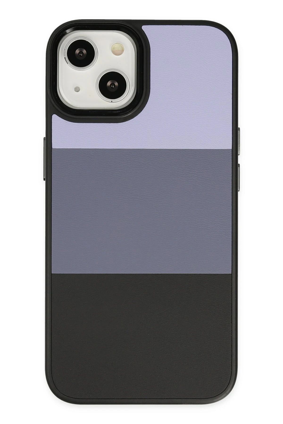 NewFace iPhone 14 Plus Kılıf King Kapak - Lila-Siyah HNZRN
