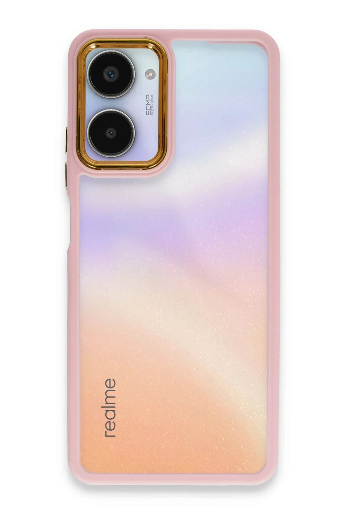 NewFace Realme 10 Pro 5G Kılıf Dora Kapak - Pudra LZWDR