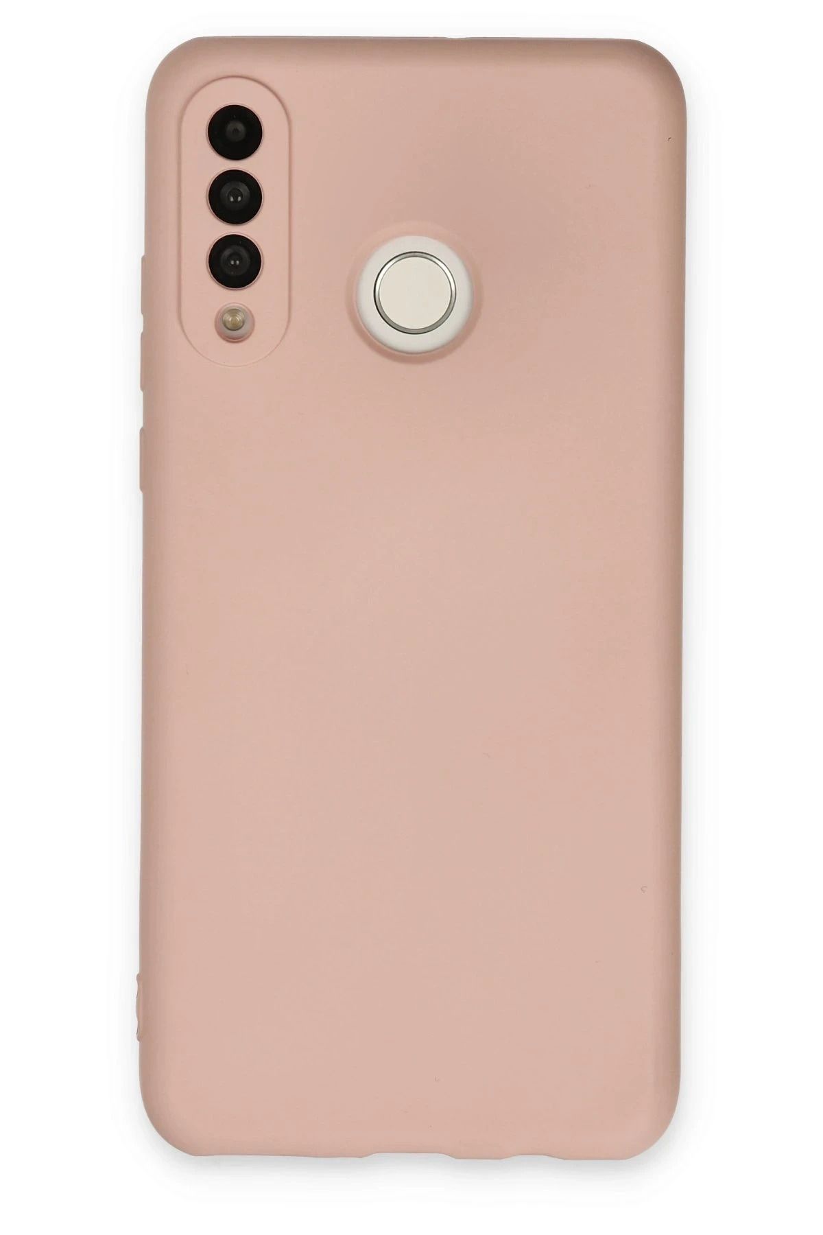 NewFace Huawei P30 Lite uyumlu  Kılıf Nano içi Kadife Silikon - Pudra INSLM