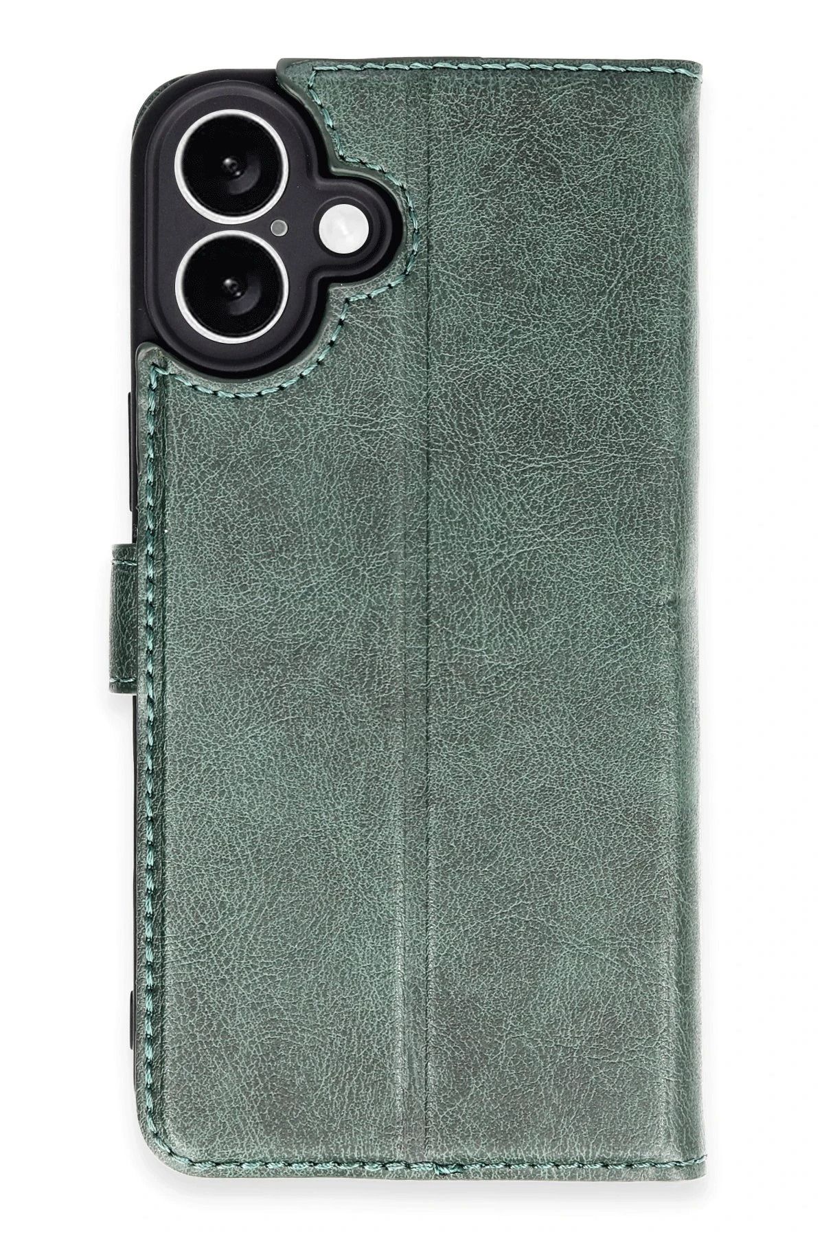 NewFace iPhone 16 Plus Kılıf Trend S Plus Kapaklı Kılıf - Yeşil INSLM