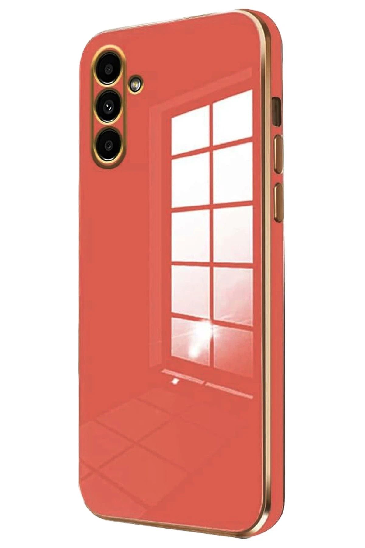 NewFace Samsung Galaxy M15 Kılıf Volet Silikon - Kırmızı JOJUA