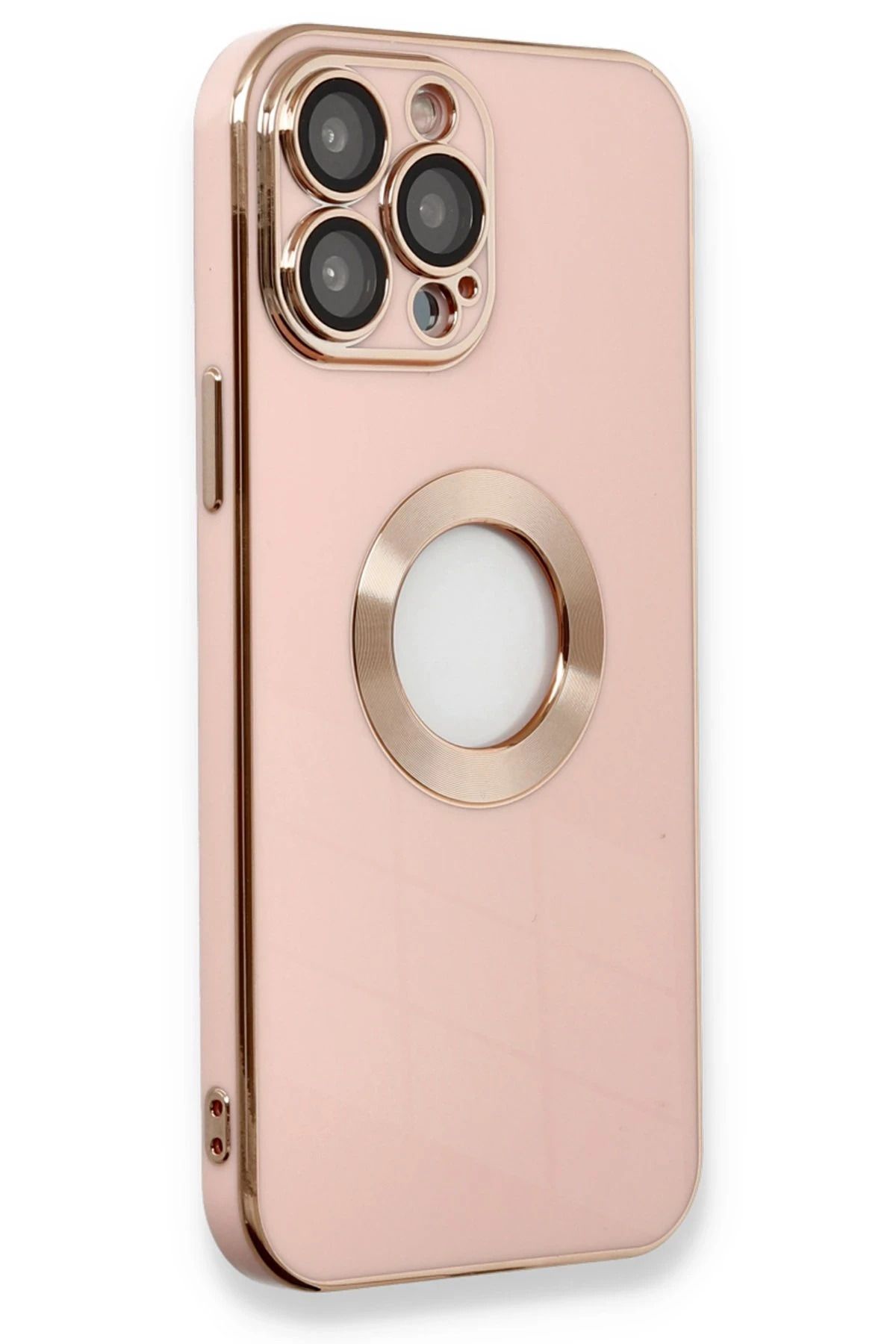 NewFace iPhone 13 Pro Max Kılıf Store Silikon - Pembe YNSMR