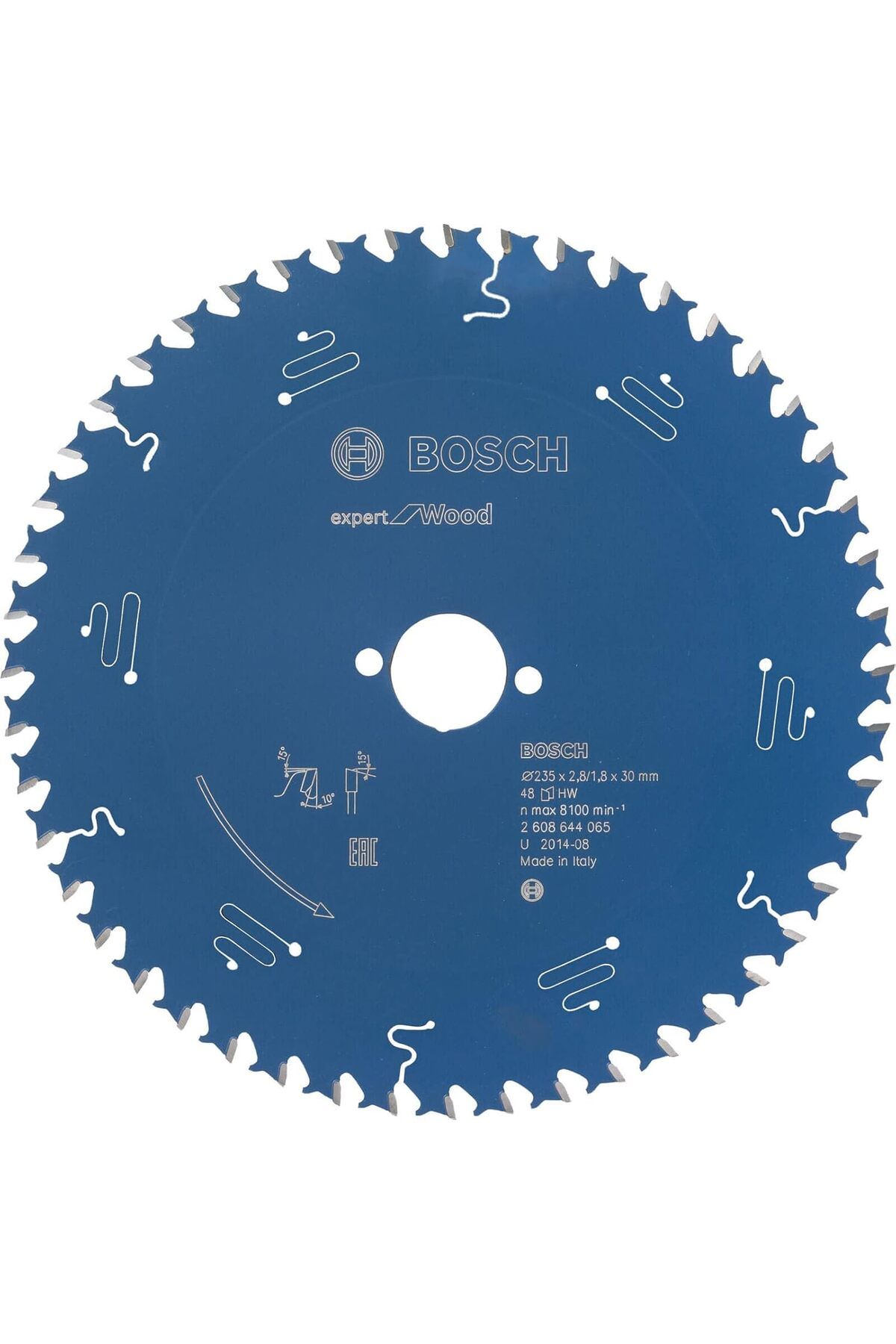 LUXE dairesel testere bıçağı Expert için ahşap, 235 x 30 x 2,8 mm, diş sayısı 48, 1 adet, 26086