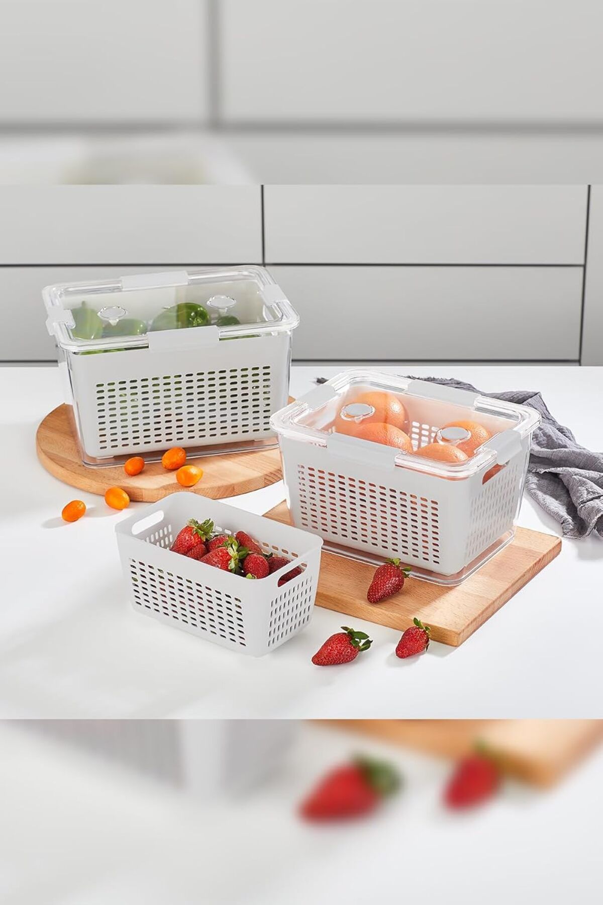 STOREMAX ELZ Home - Lavin 4 Litre Açık Gri Saklama Kabı FRNTR 1127478