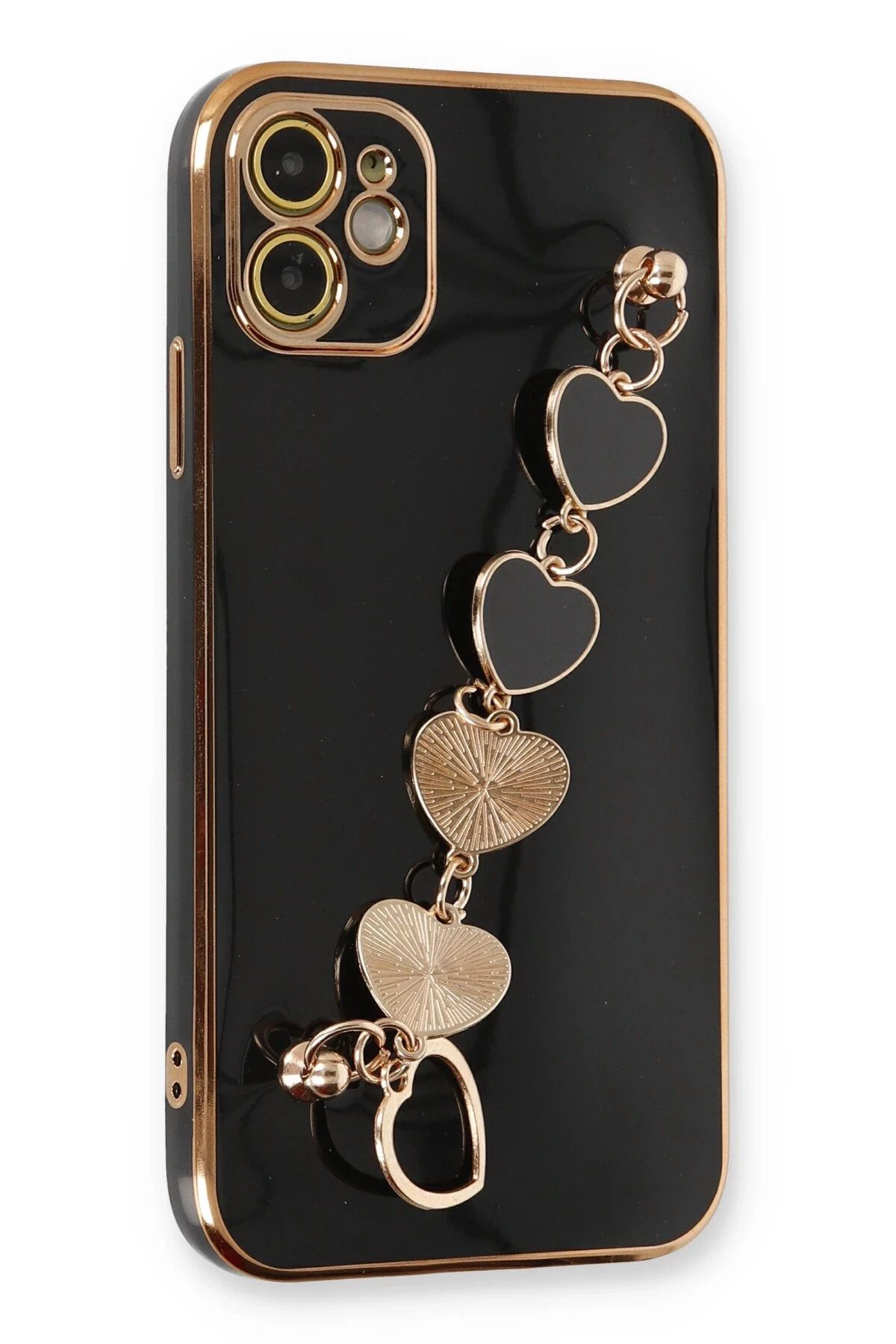 NewFace iPhone 11 Uyumlu Kılıf Esila Silikon - Siyah BSTMY