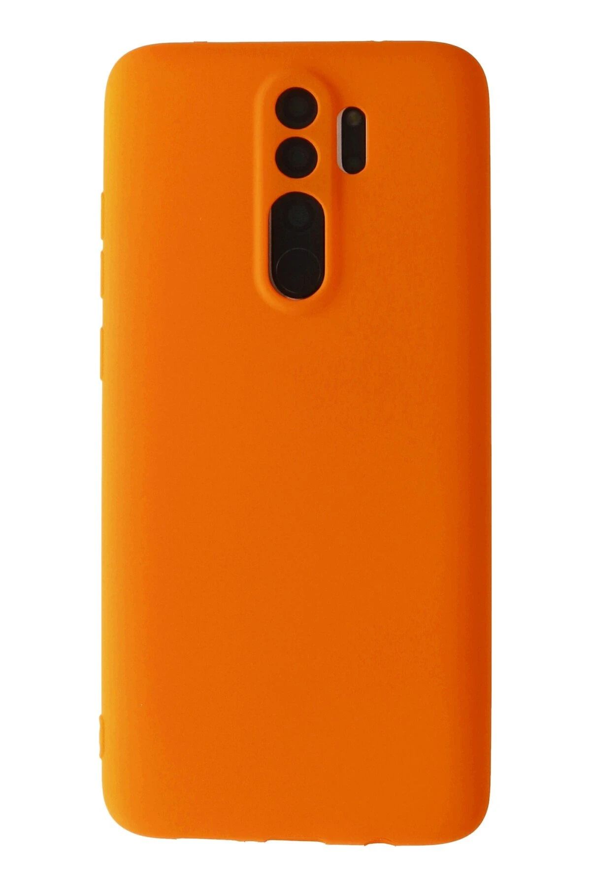 NewFace Xiaomi Redmi Note 8 Pro Kılıf First Silikon - Turuncu FERRG