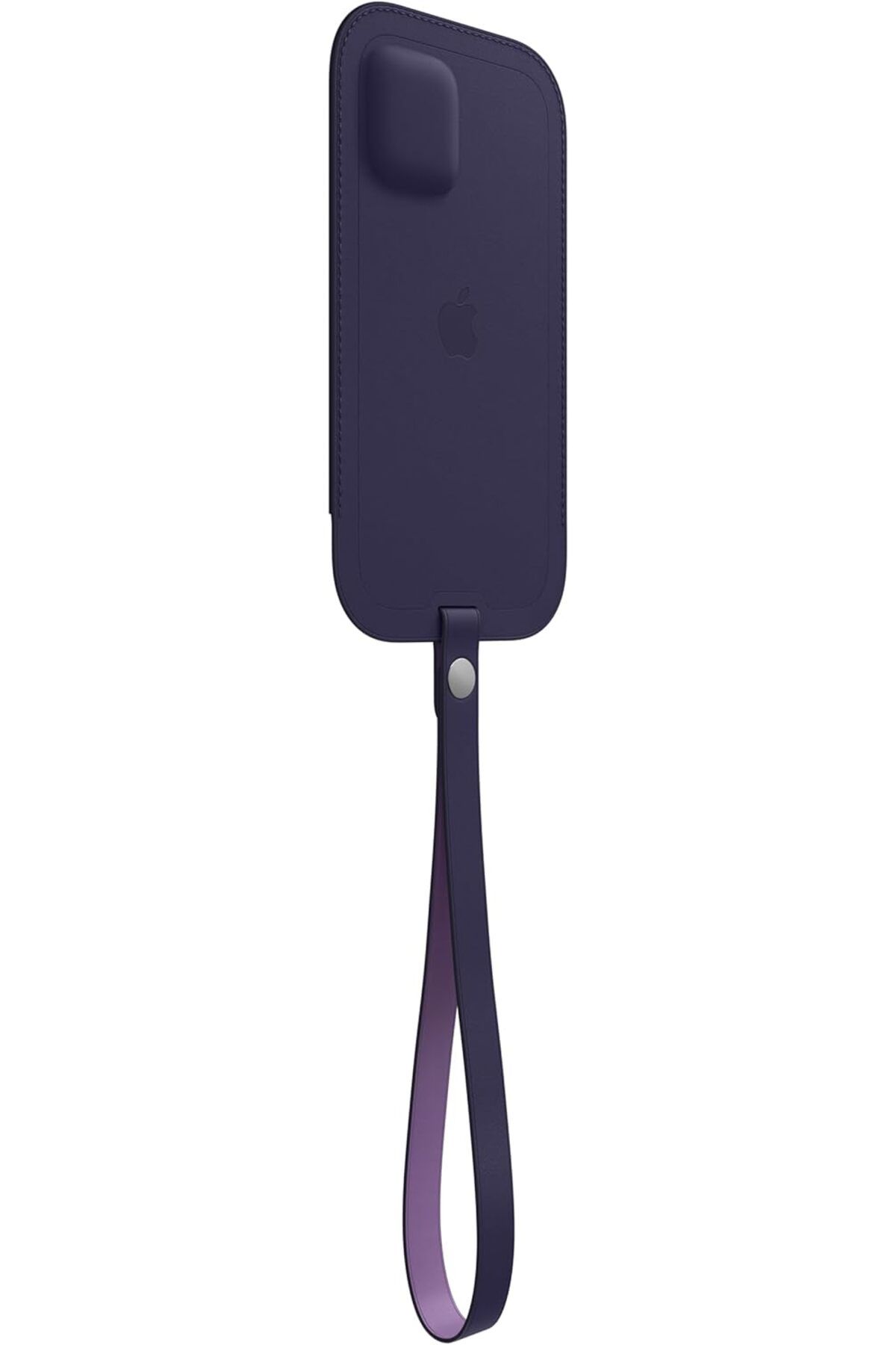 LUXE iPhone 12 mini için MagSafe özellikli Deri Zarf Kılıf - Derin Mor LXSHP 1055529