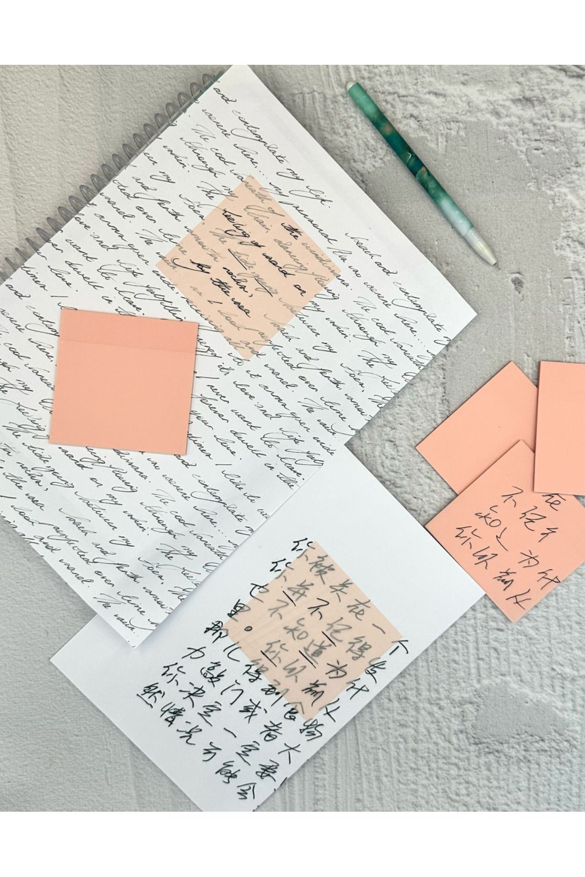 ZeCo Collection-Soft Orange Transparent / Transparent Sticky Note / Sticky Note / Sticker / Bullet Journal 6