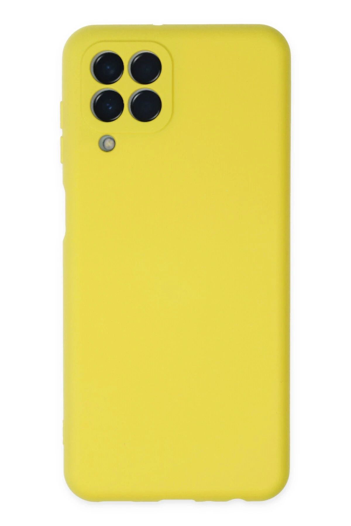 NewFace Samsung Galaxy M33 Kılıf Nano içi Kadife Silikon - Sarı BSTMY