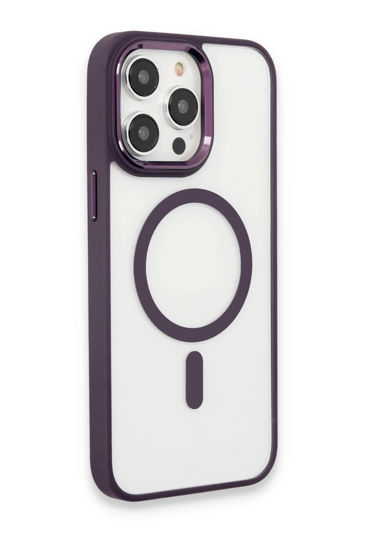 NewFace iPhone 15 Pro Max Kılıf Room Magneticsafe Silikon - Derin Mor YNSMR