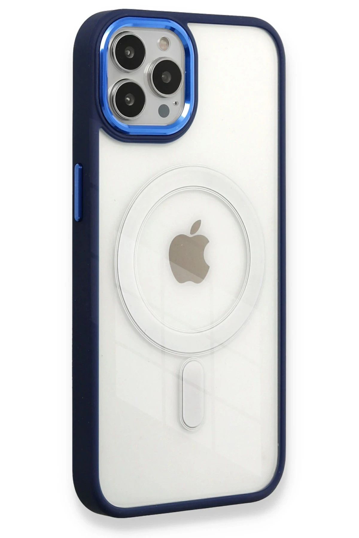 NewFace iPhone 13 Pro Kılıf Room Magneticsafe Silikon - Lacivert BSTMY