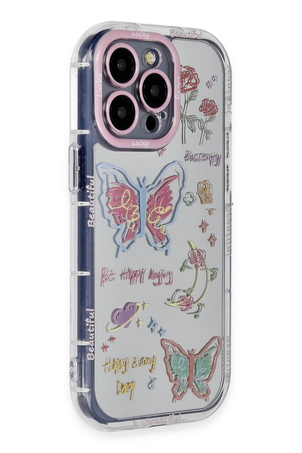 NewFace iPhone 15 Pro Max Kılıf Reflexion Desenli Kapak - Desen 8 YNSMR