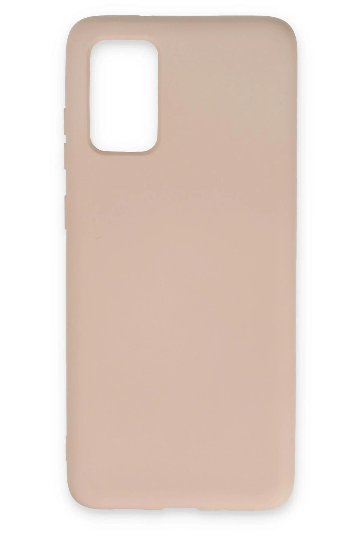 NewFace Samsung Galaxy S20 Plus Kılıf Nano içi Kadife Silikon - Pudra HNZRN