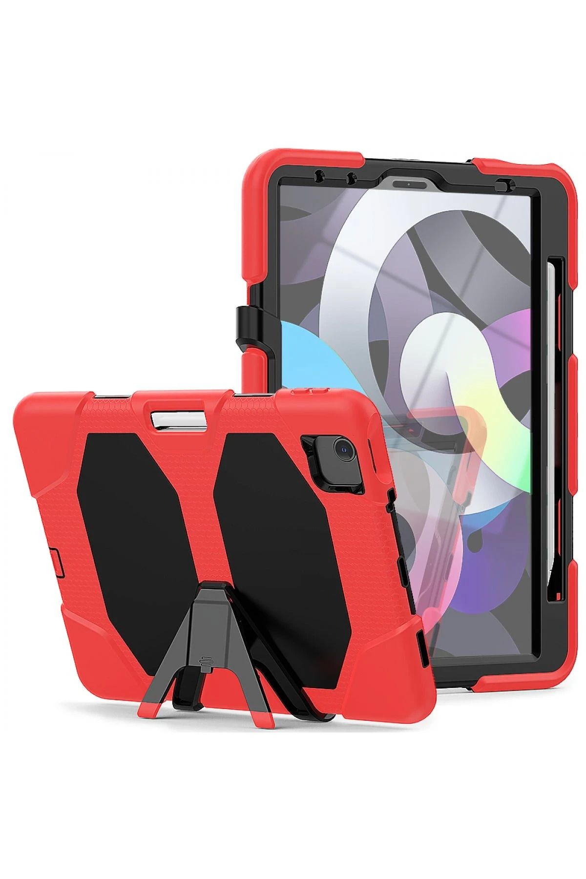 NewFace iPad Pro 11 (2020) Kılıf Griffin Tablet Kapak - Kırmızı FERRG
