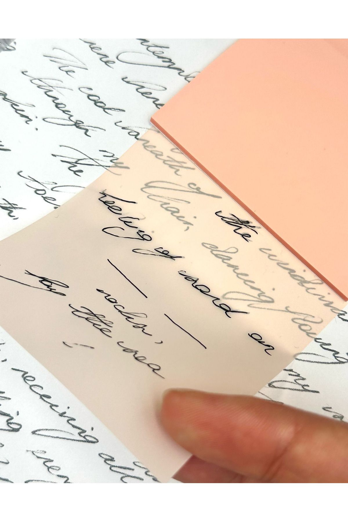 ZeCo Collection-Soft Orange Transparent / Transparent Sticky Note / Sticky Note / Sticker / Bullet Journal 3