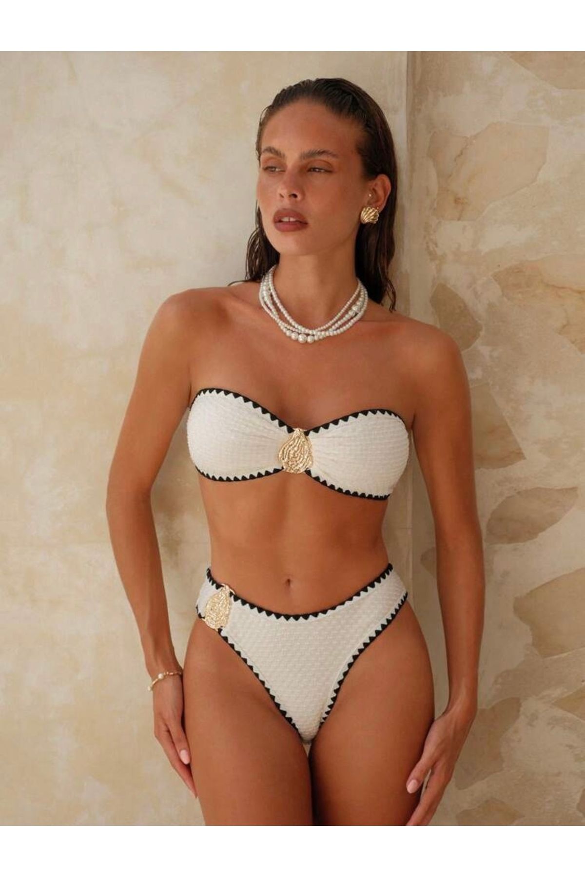 Luna Amada Alt Üst Straplez Bikini Takımı