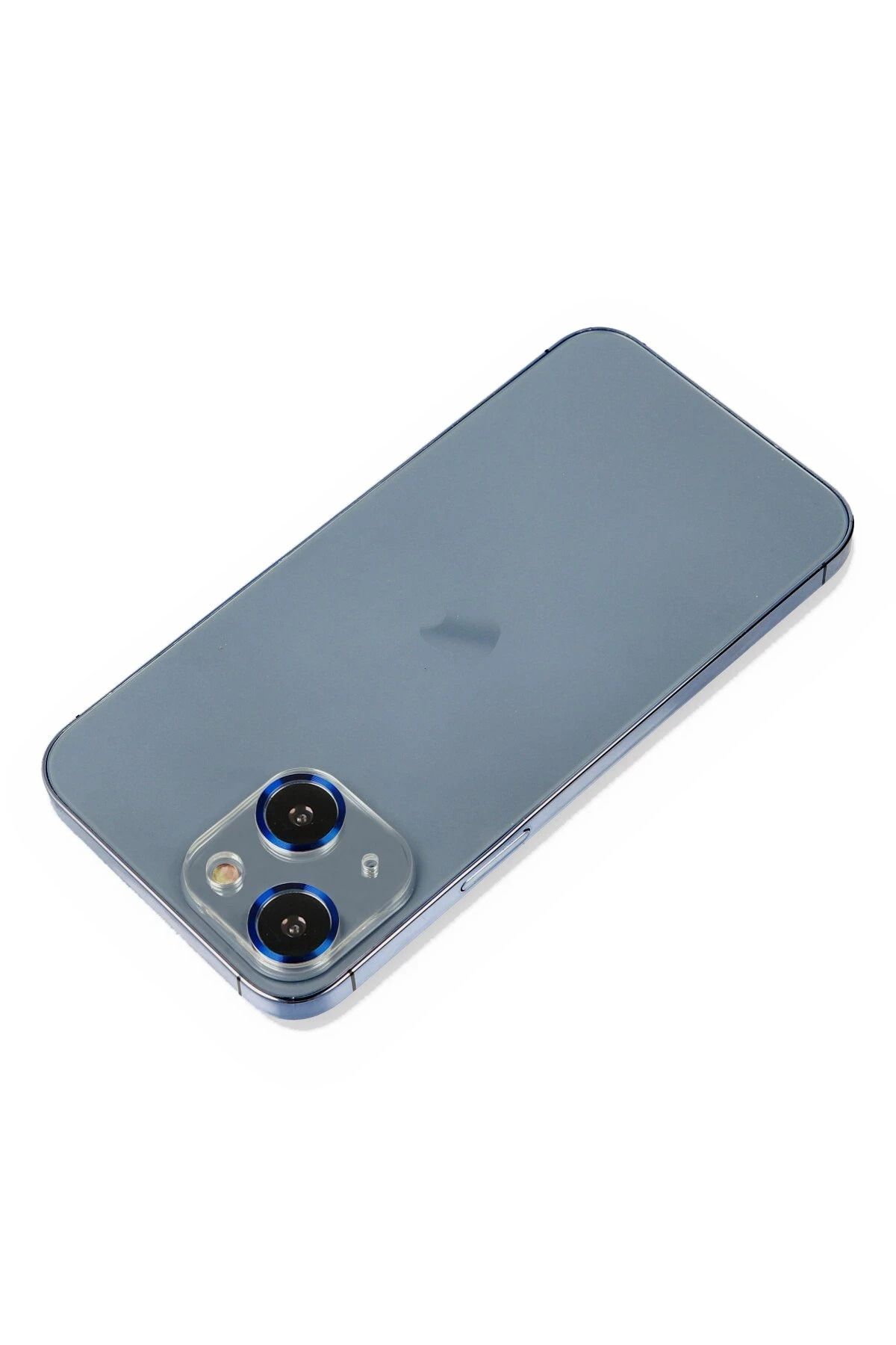 NewFace iPhone 13 Mini Metal Kamera Lens Koruma Cam - Mavi ALMLA