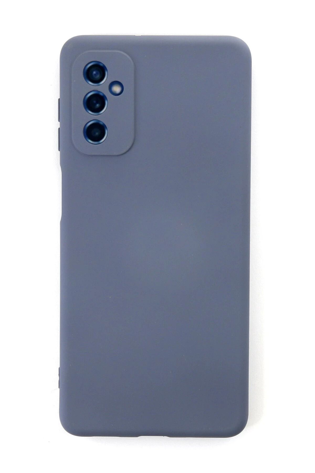 NewFace Samsung Galaxy M52 5G Kılıf Nano içi Kadife Silikon - Gri JOJUA