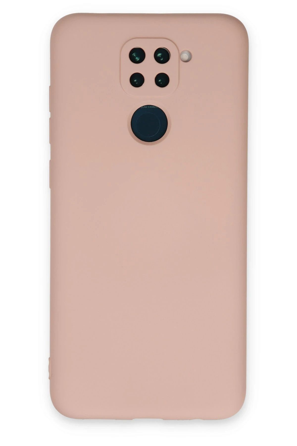 NewFace Xiaomi Redmi Note 9 Kılıf Nano içi Kadife Silikon - Pudra YNSMR