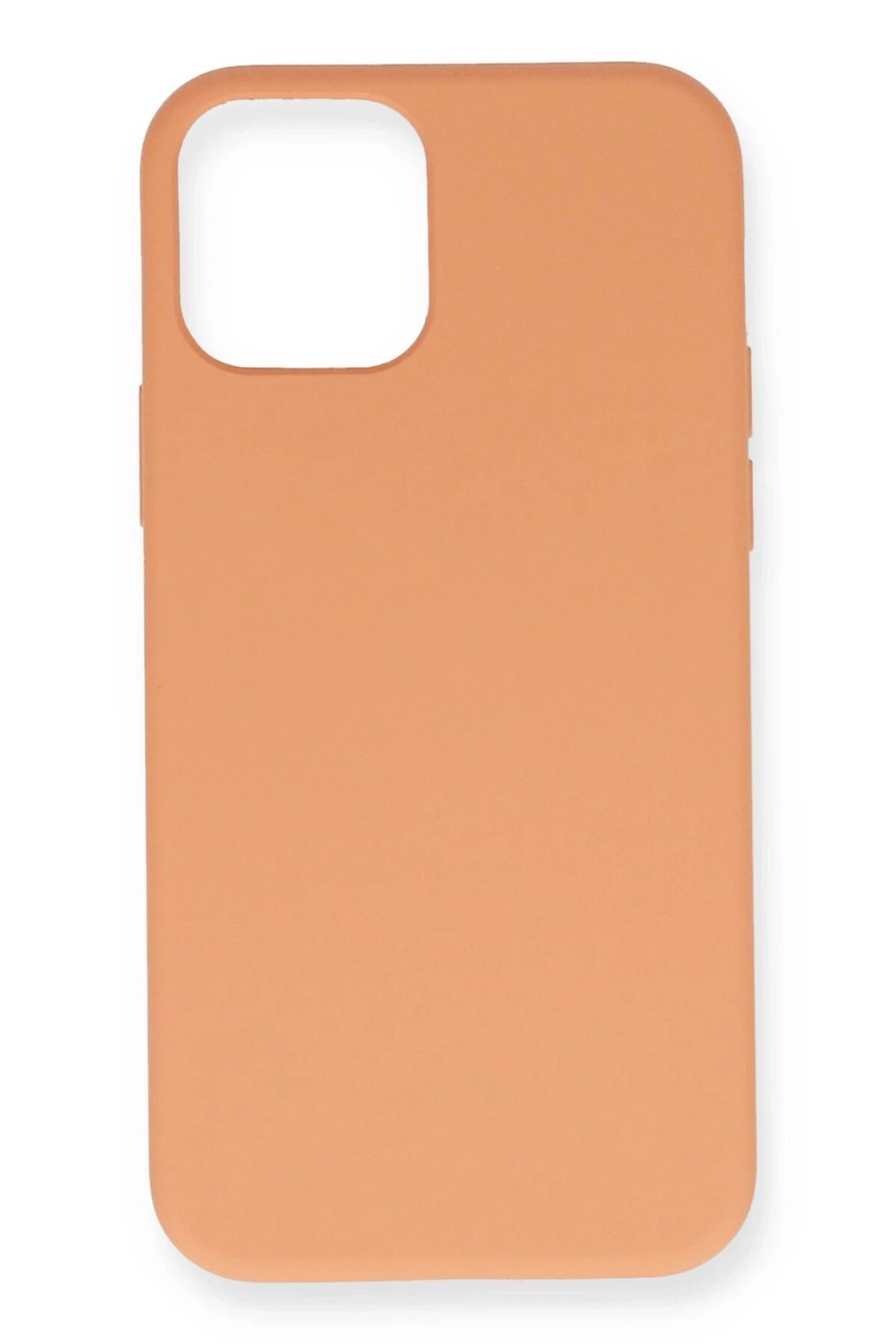 NewFace iPhone 12 Mini Kılıf Nano içi Kadife Silikon - Turuncu JOJUA