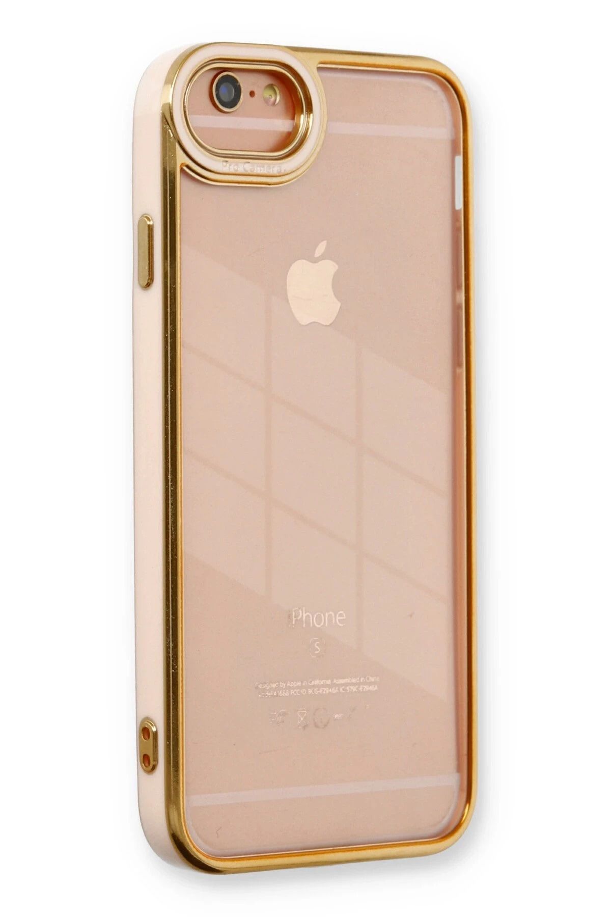 NewFace iPhone 6 Kılıf Liva Lens Silikon - Pudra JOJUA