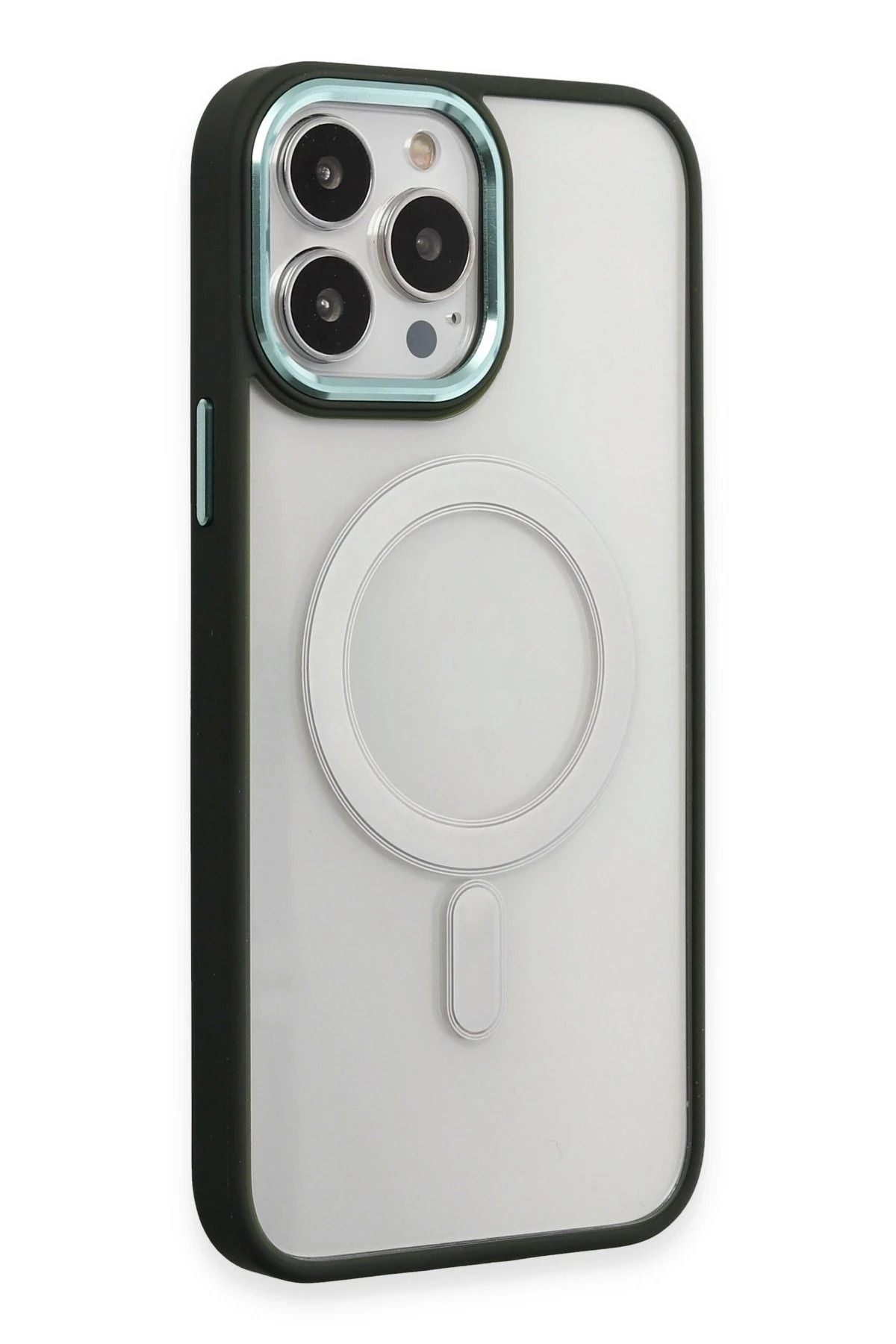 NewFace iPhone 15 Pro Kılıf Room Magneticsafe Silikon - Köknar Yeşili JOJUA