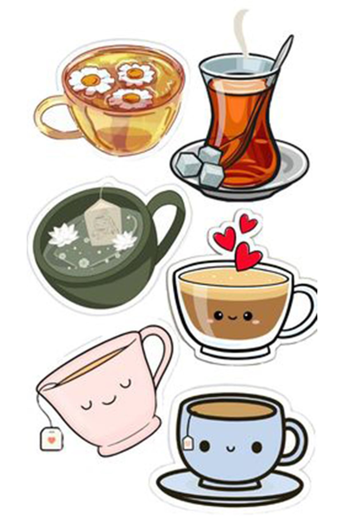 BK Design Cofffee Sticker Telefon Laptop Notebook Tablet Defter Matara Stiker Etiket ST1475
