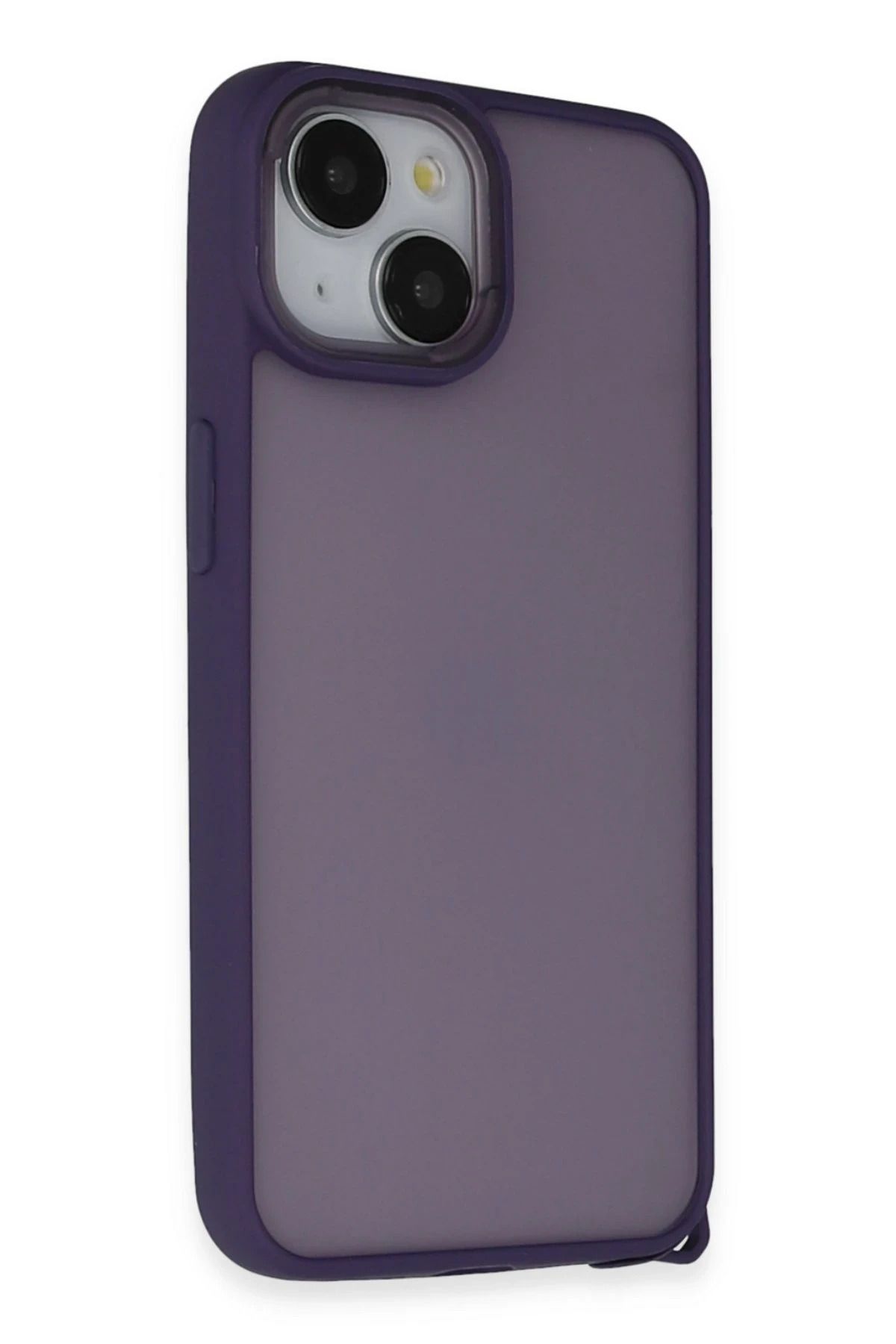 NewFace iPhone 15 Kılıf Elegant Kapak - Derin Mor JOJUA