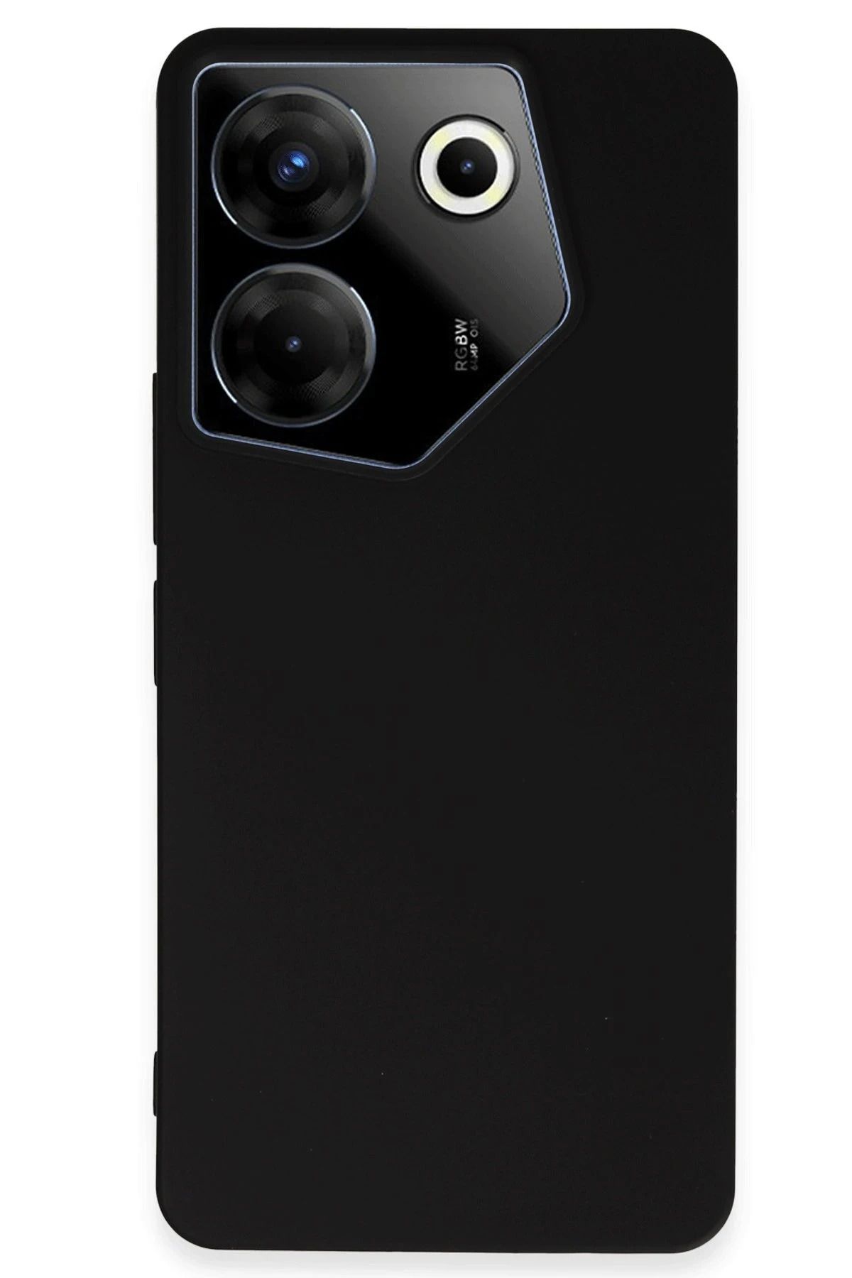 NewFace Tecno Camon 20 Pro 5G Kılıf First Silikon - Siyah HNZRN