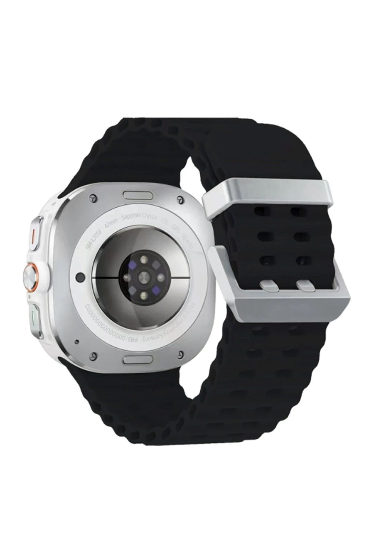 NewFace Watch 7 Ultra KR417 Rug Silikon Kordon - Siyah INSLM
