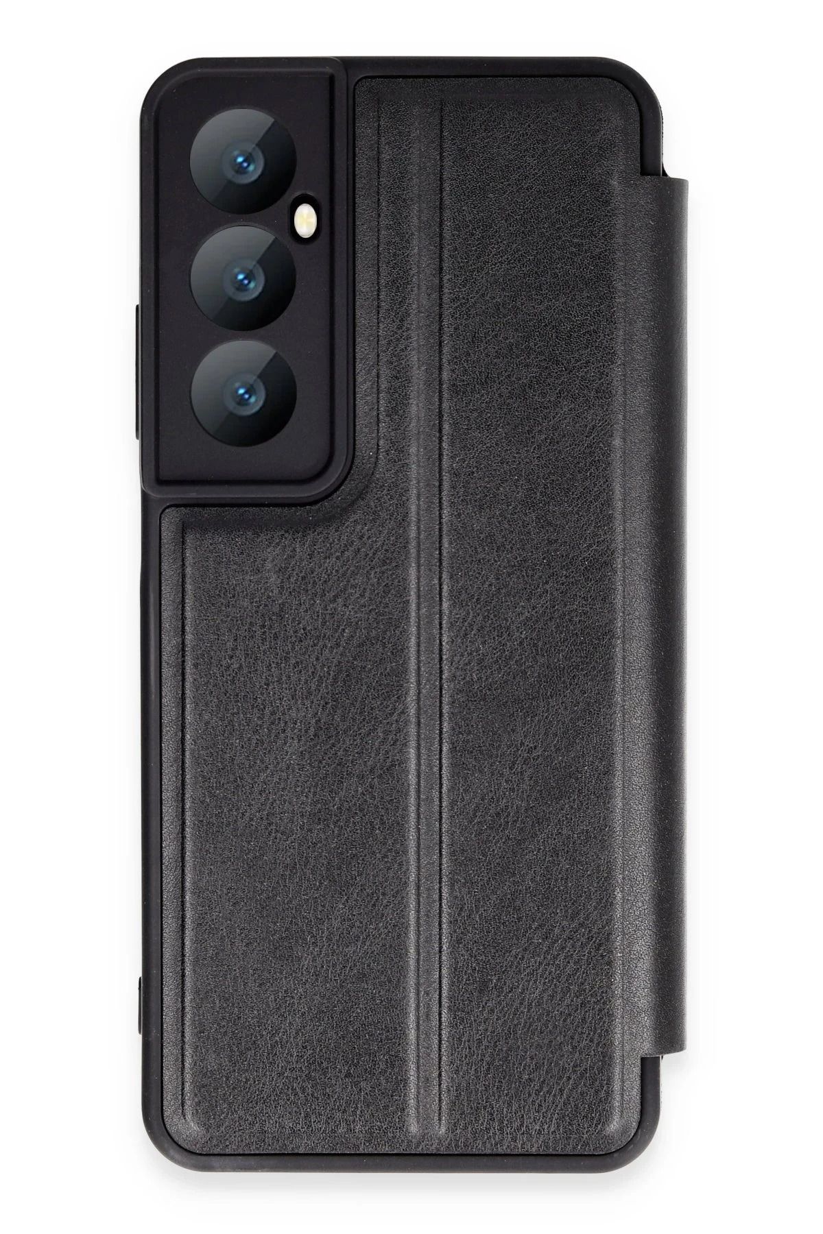 NewFace Realme C65 Kılıf Flip Cover - Siyah INSLM