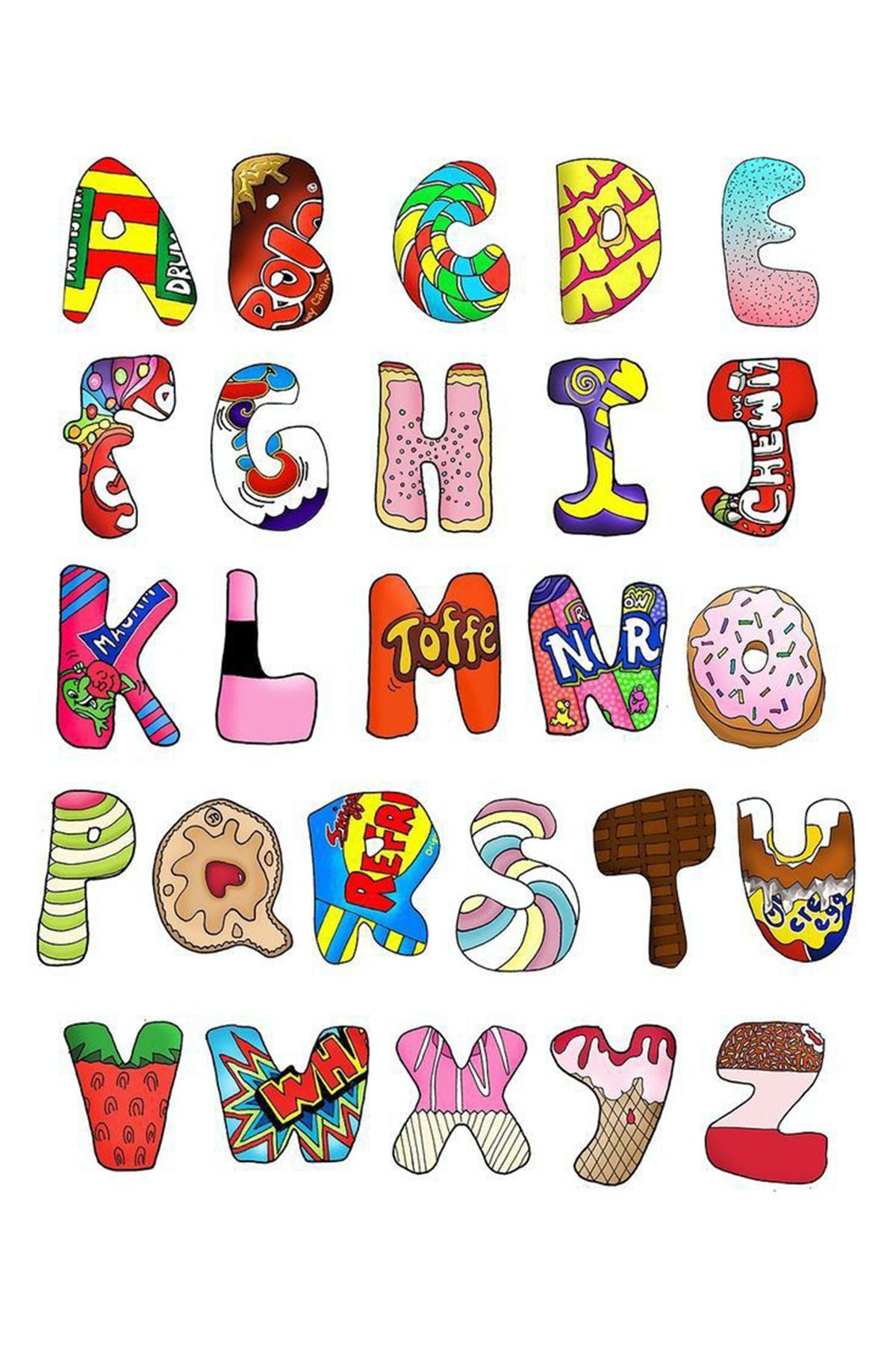 BK Design Harf Sticker Telefon Laptop Notebook Tablet Defter Matara Stiker Etiket ST1530