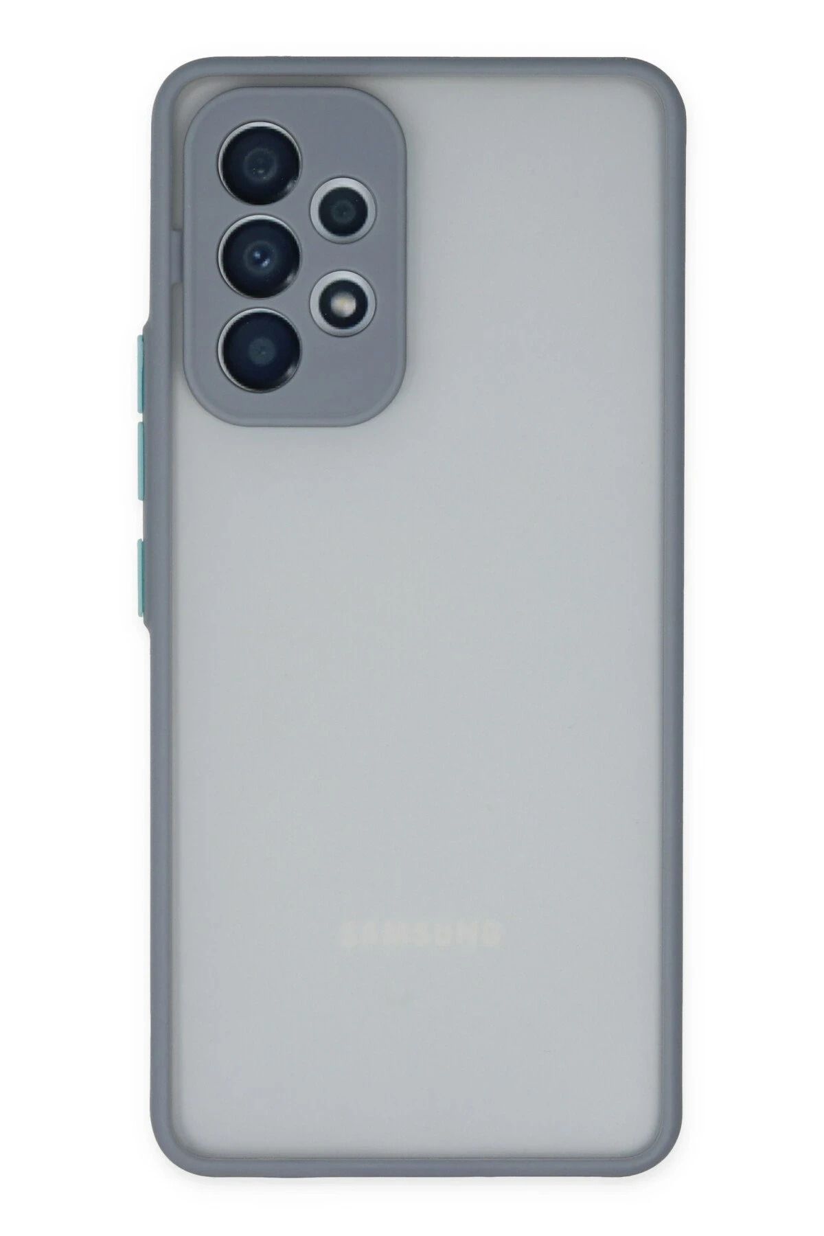 NewFace Samsung Galaxy A53 5G Kılıf Montreal Silikon Kapak - Gri JOJUA