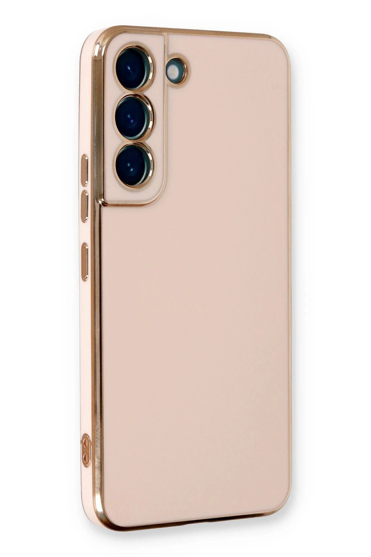 NewFace Samsung Galaxy S21 FE Kılıf Volet Silikon - Pembe NRMSA