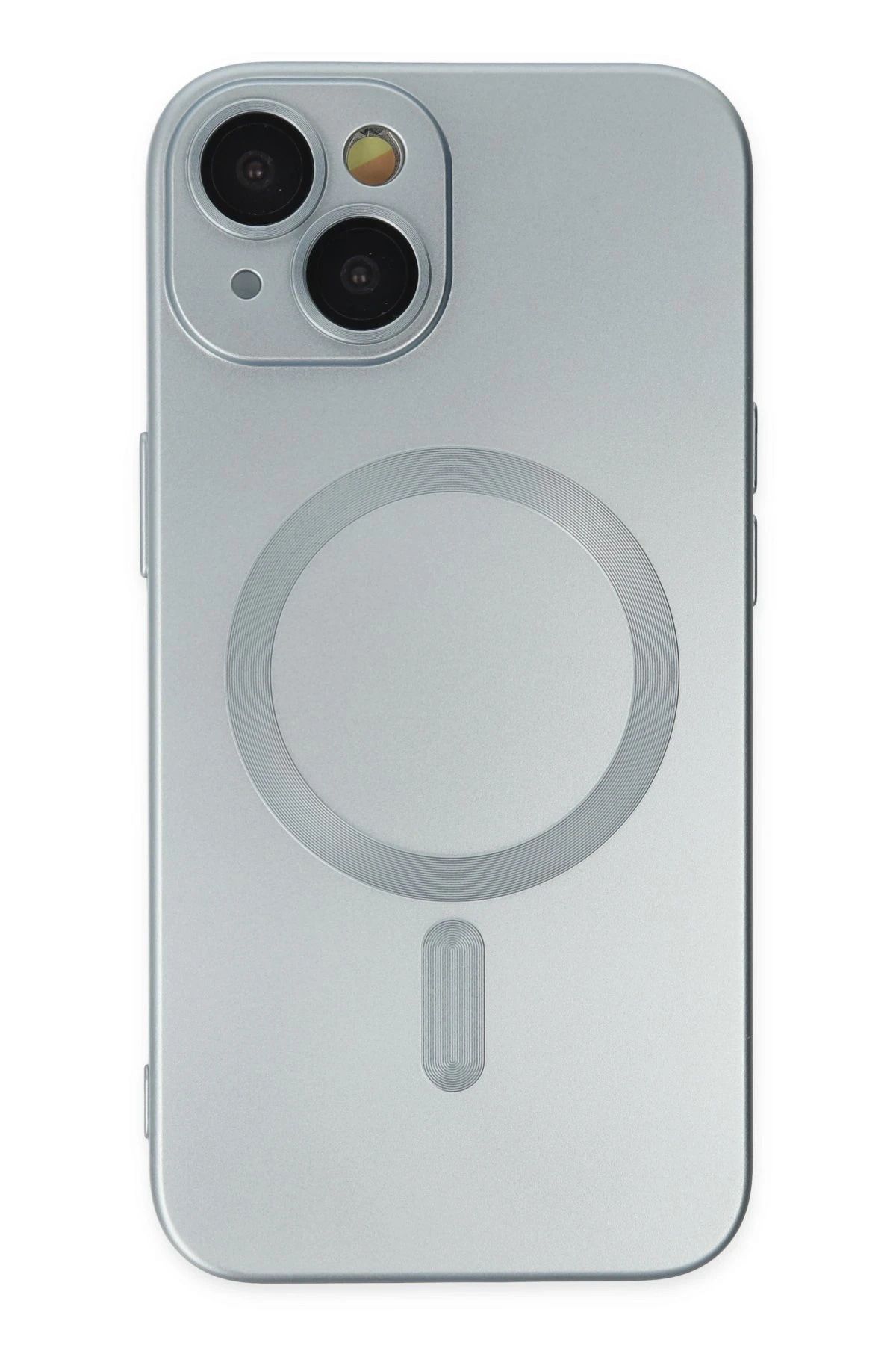 NewFace iPhone 14 Plus Kılıf Moshi Lens Magneticsafe Silikon - Sierra Blue BSTMY