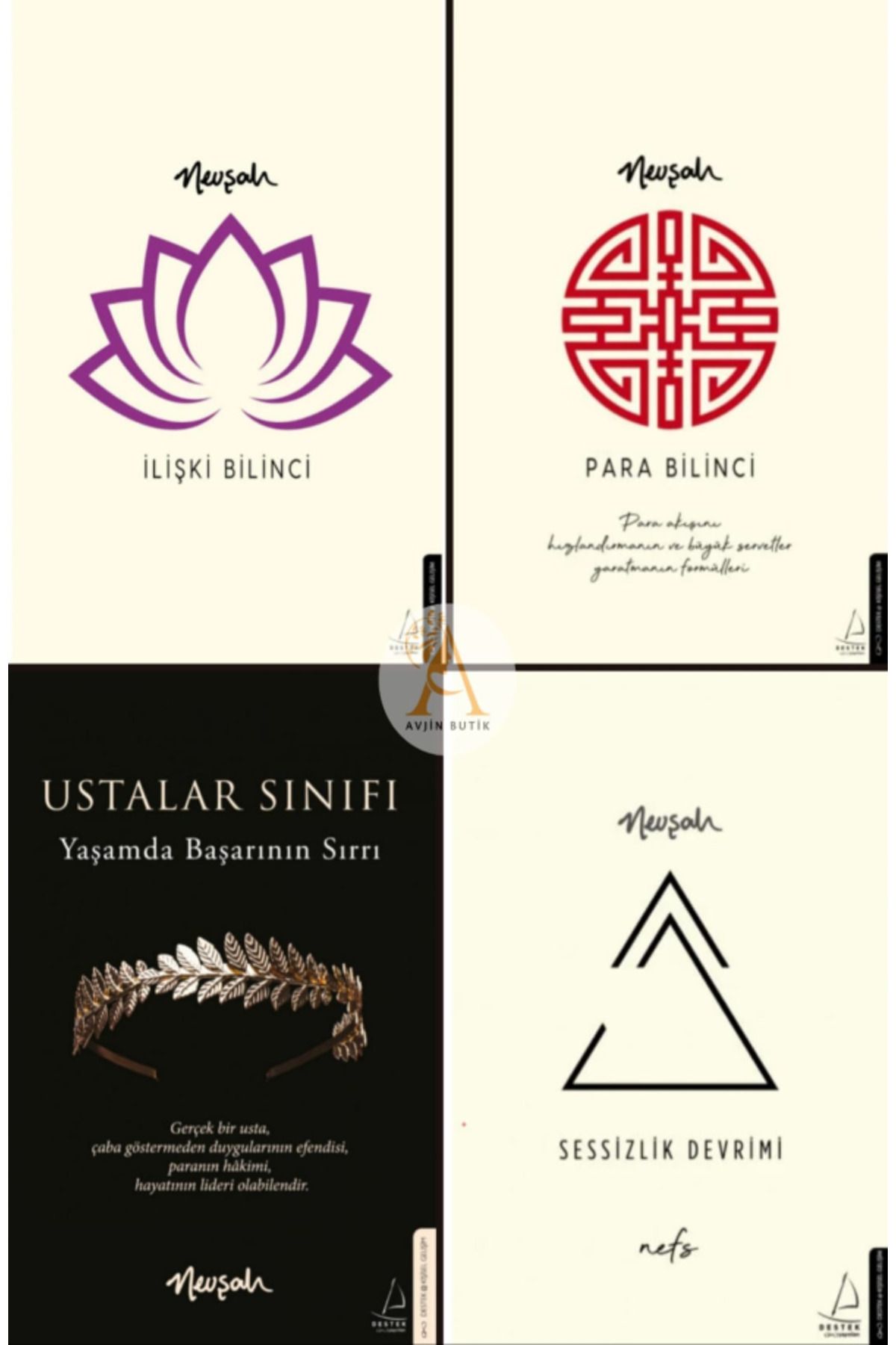 Destek Yayınları Nevşah Fidan 4 Kitap Set/İlişki Bilinci/Para Bilinci/Ustalar Sınıfı/Sessizlik Devrimi