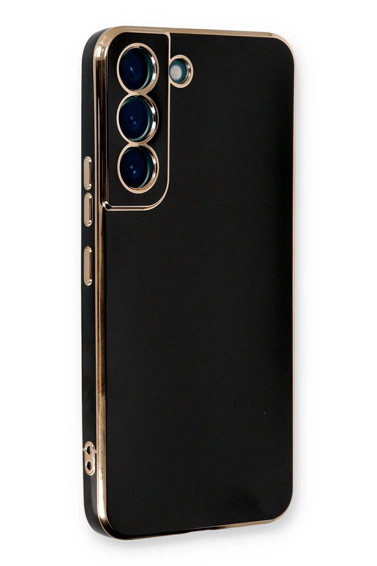 NewFace Samsung Galaxy S21 FE Kılıf Volet Silikon - Siyah NRMSA