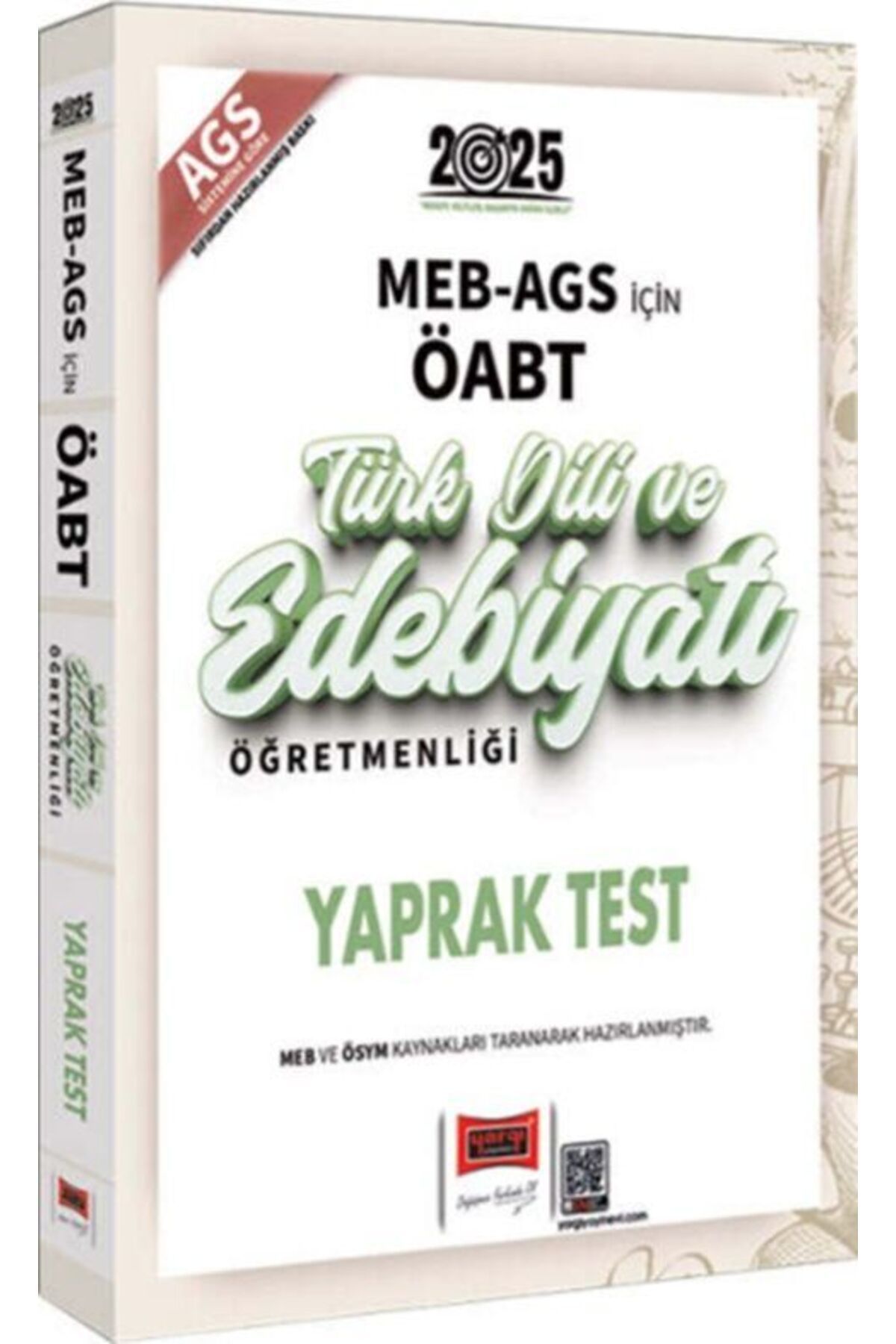 Yargı Yayınları Yargı Yayınları 2025 MEB AGS ÖABT Türk Dili ve Edebiyatı Öğretmenliği Yaprak Test