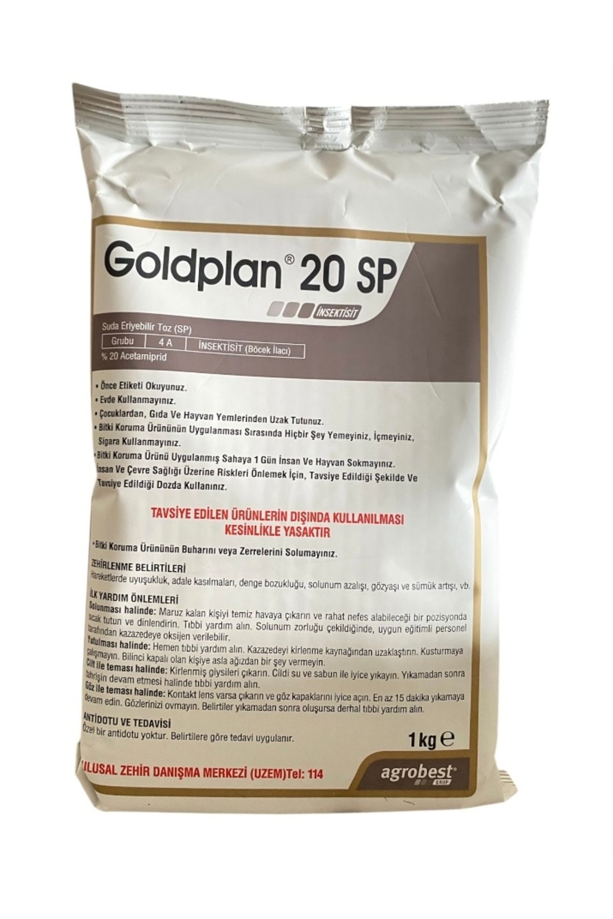 AGROBEST Goldplan 20 Sp beyazsinek yaprak biti 1 kg