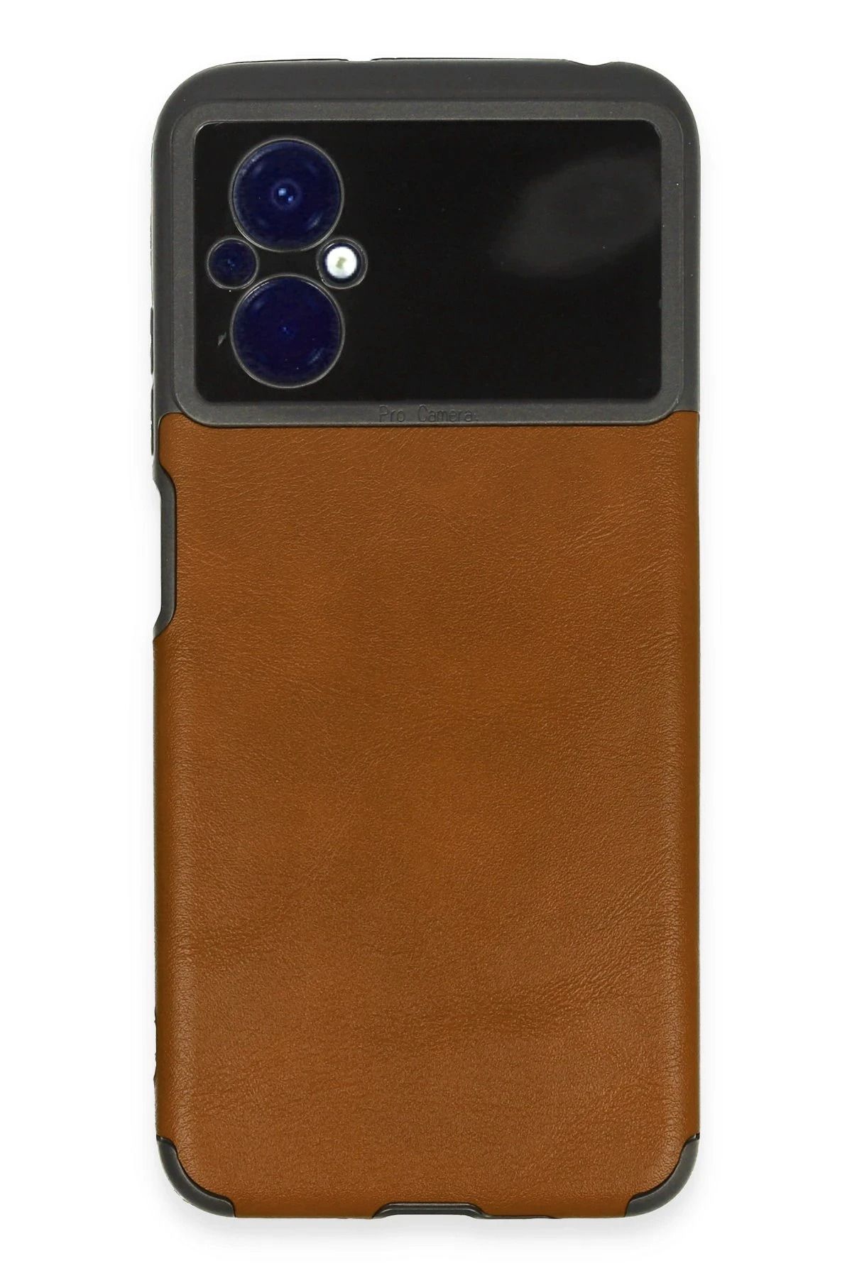 NewFace Xiaomi Poco M5 Kılıf Loop Deri Silikon - Kahverengi NRMSA
