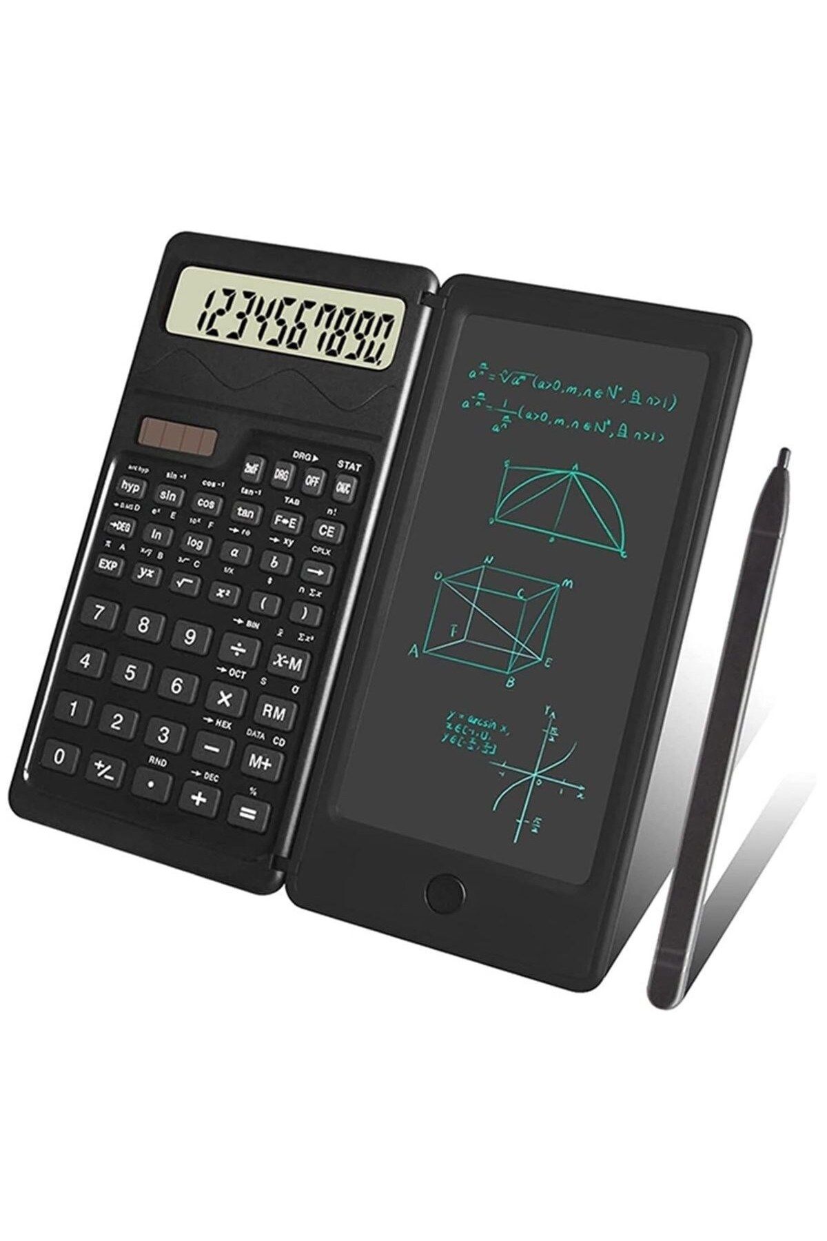 COLLECTİON hesap makinesi LCD Yazı Tabletli,Kalemli Katlanabilir Bilimsel Hesap Makinesi