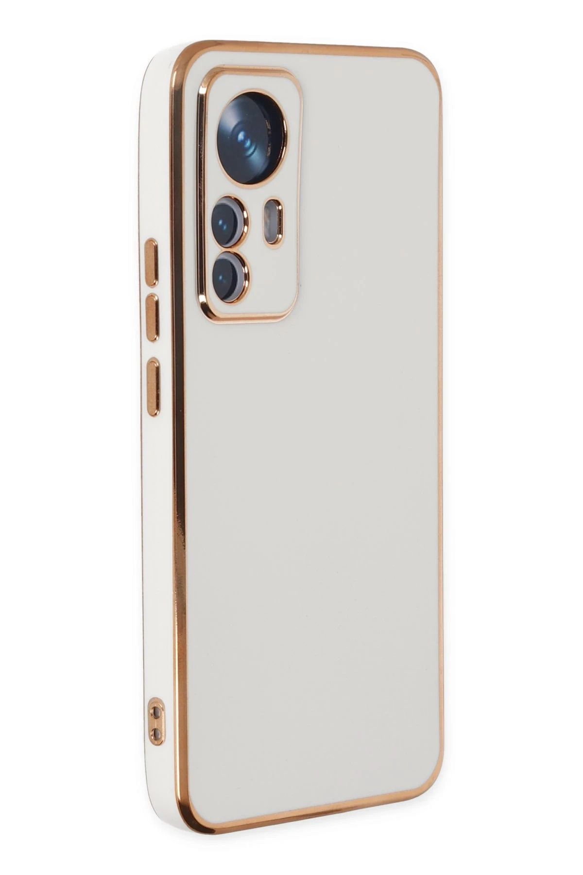 NewFace Xiaomi Mi 12T Pro Kılıf Volet Silikon - Beyaz YNSMR