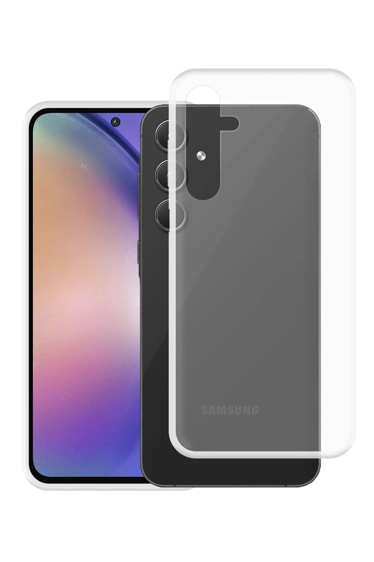 NewFace Samsung Galaxy A55 5G Kılıf Lüx Şeffaf Silikon YNSMR