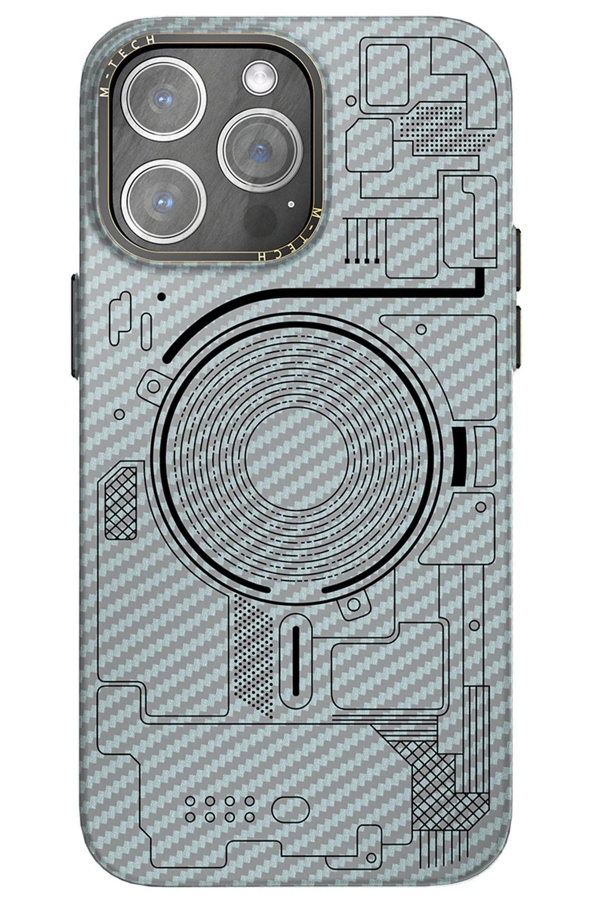 NewFace iPhone 13 Pro Max Kılıf Mekanik Magsafe Kapak - Sierra Blue FERRG