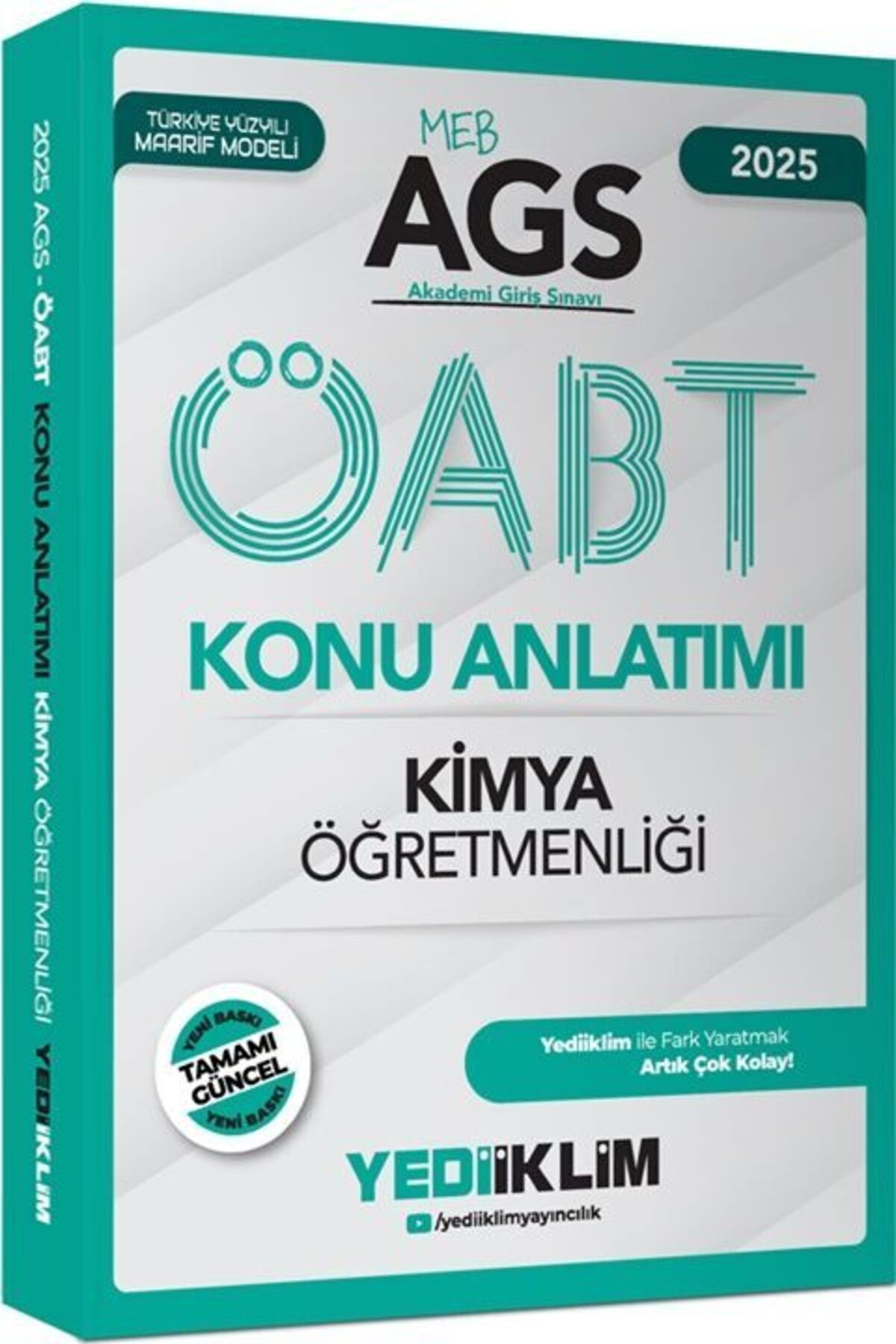 Yediiklim Yayınları Yediiklim Yayınları 2025 MEB AGS ÖABT Kimya Öğretmenliği Konu Anlatımı