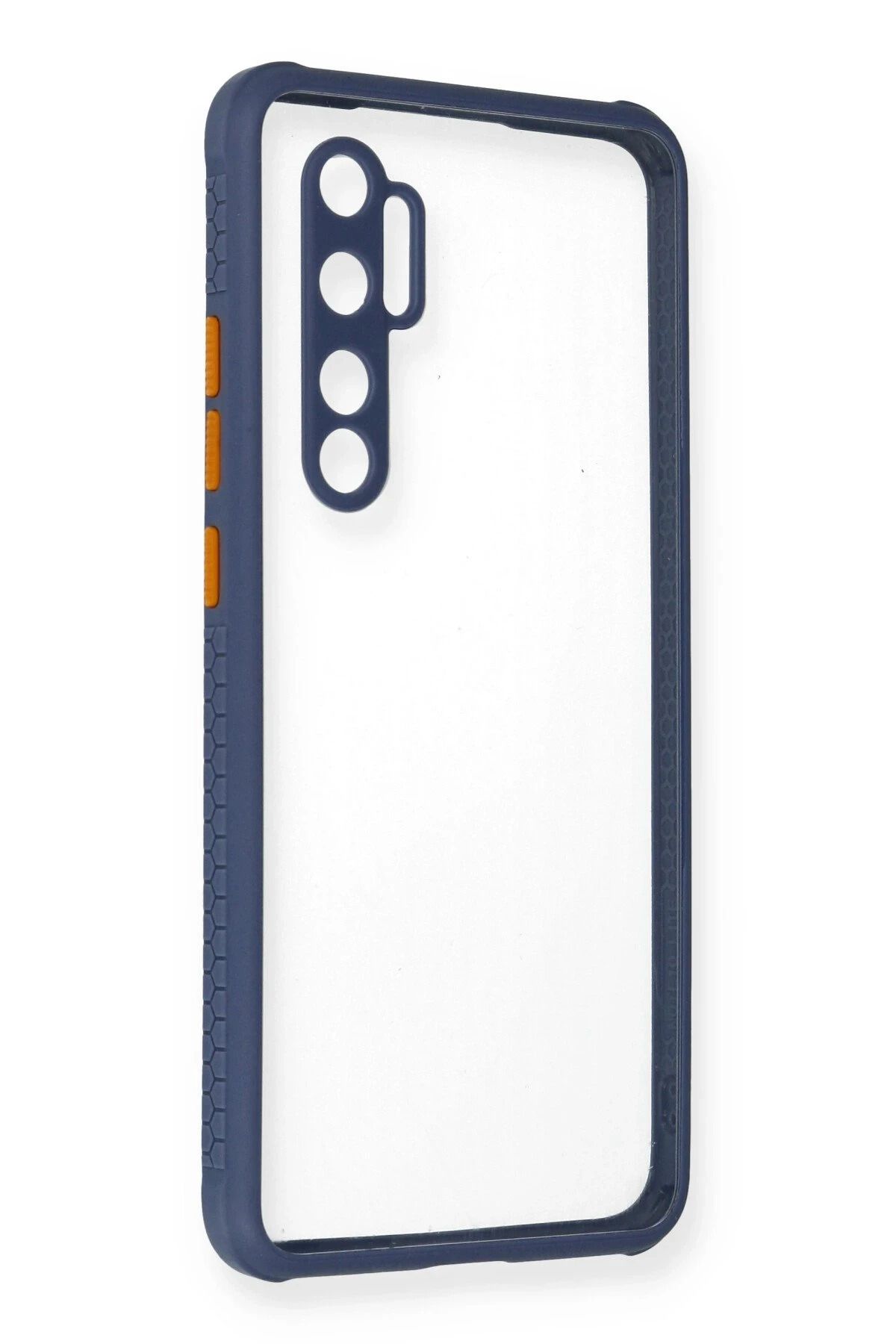 NewFace Xiaomi Mi Note 10 Lite Kılıf Miami Şeffaf Silikon - Gri INSLM