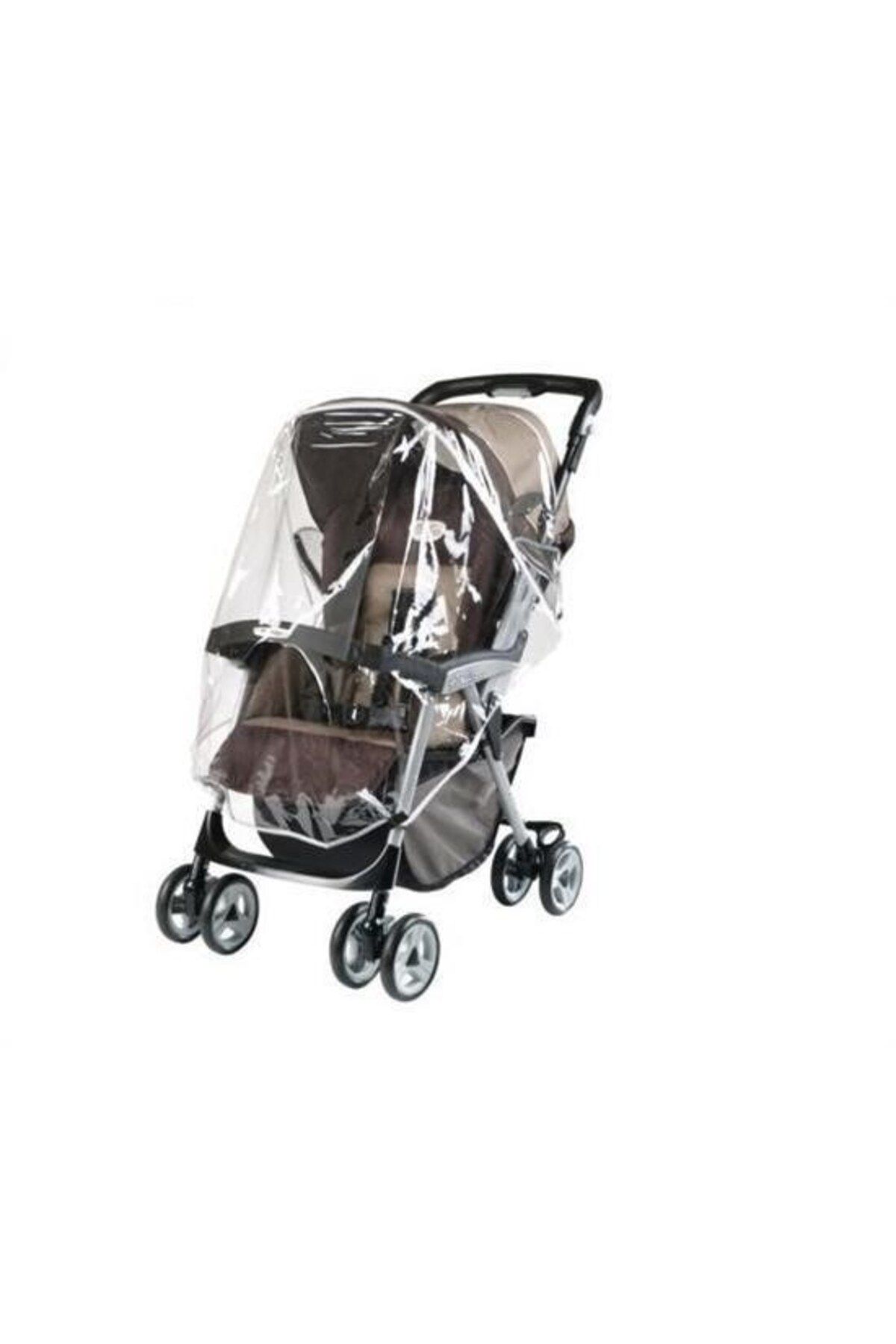 COLLECTİON Bebek Arabası Puset Şeffaf Yağmurluk Rüzgar Engelleyici Muşamba