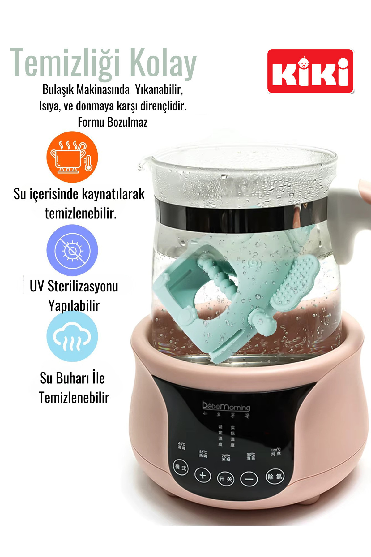 Kiki Silikon Bebek Diş Kaşıyıcı - Diş Kaşıma Eldiveni -silikon Eldiven Dişlik Fil fotoğrafı 7 (önizleme)