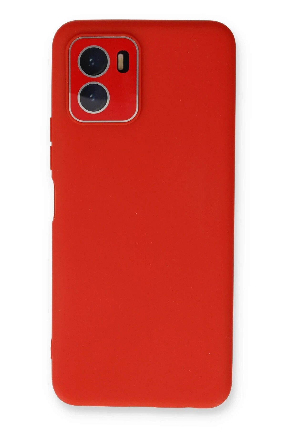NewFace Vivo Y15S Kılıf Lansman Glass Kapak - Kırmızı NRMSA